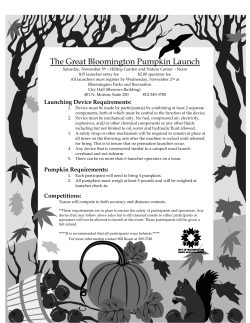 The Great Bloomington Pumpkin Launch