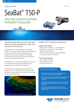SeaBat&reg; T50-P - Teledyne Reson