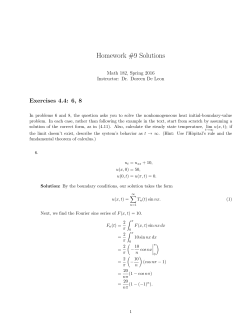 Homework #9 Solutions