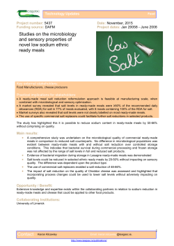 Studies on the microbiology and sensory properties of