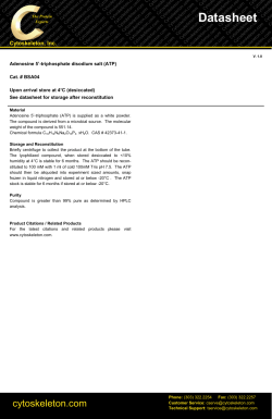 Datasheet - Cytoskeleton, Inc.
