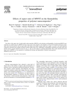 Effects of aspect ratio of MWNTs on flammability properties of