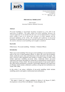 Pro-social modelling