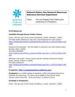The Iran Hostage Crisis - Denver Public Library Teens