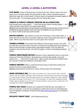 Other Purple Activities