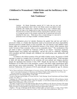 Tomkinson, Sule --- "Childhood to Womanhood