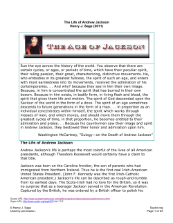 The Life of Andrew Jackson Henry J. Sage (2011) Run the eye
