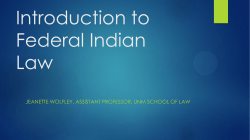 PowerPoint - American Indian Law Center