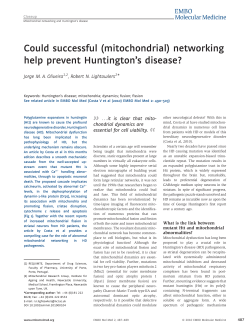 mitochondrial - EMBO Molecular Medicine