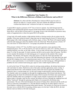 Application Note Number 21: What is the Difference Between a