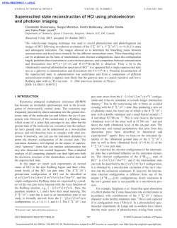 Superexcited state reconstruction of HCl using photoelectron and
