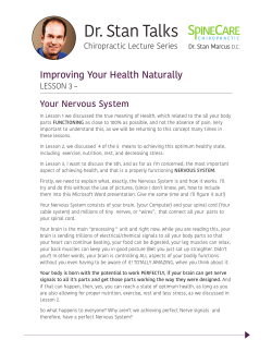 Lesson #3 - SpineCare Chiropractic | Welcome