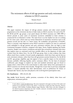 The retirement effects of old-age pension and early