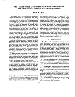Use of direct and indirect techniques for estimating the
