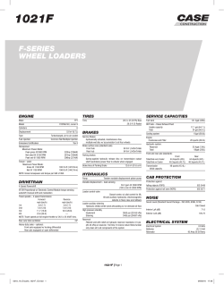 f-series wheel loaders