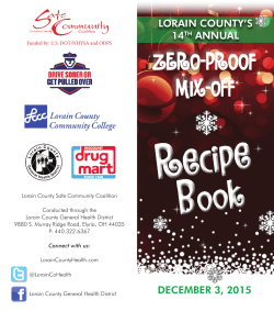 non-alcoholic drink recipes - Lorain County General Health District