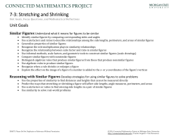7-3: Stretching and Shrinking - Connected Mathematics Project