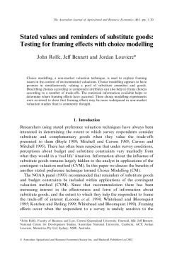 Stated values and reminders of substitute goods