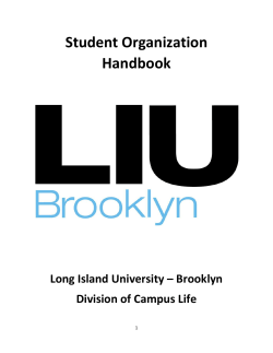 Student Organization Handbook