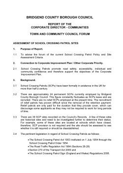 Assessment of School Crossing Patrol Sites PDF 105 KB
