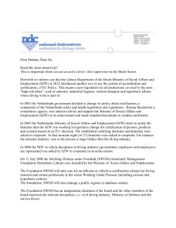 Dear Madam, Dear Sir, Read this letter attentively! This is important