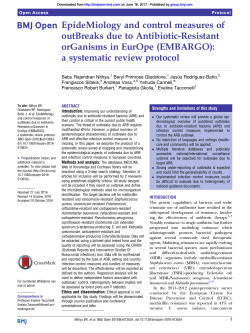 EpideMiology and control measures of outBreaks due to