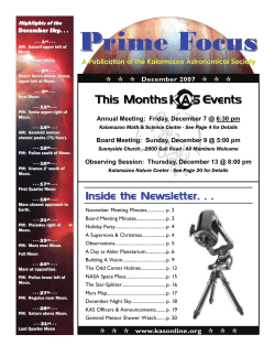 Prime Focus (12-07) - Kalamazoo Astronomical Society