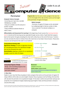 Perimeter Planning pdf - Code