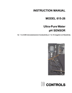 Model 615-26 Ultra-Pure Water pH Sensor