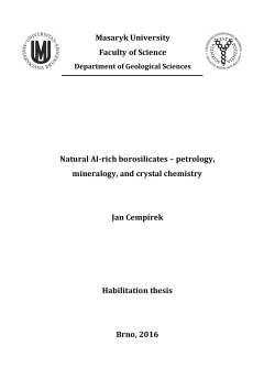 Natural AL-rich borosilicates - petrology, mineralogy and crystal