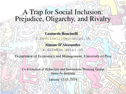 A Trap for Social Inclusion: Prejudice, Oligarchy