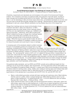 Aircraft Maintenance Hangars: Floor Markings for Function and