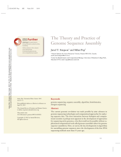 The Theory and Practice of Genome Sequence Assembly