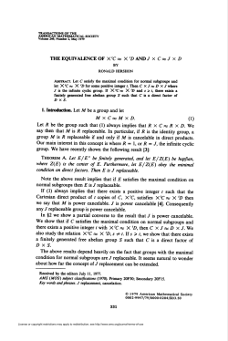 THE EQUIVALENCE OF X`C&laquo; X `D AND./ X C*7 X D D X S.