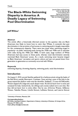 The Black-White Swimming Disparity in America: A