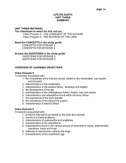 page 74 LIFE ON EARTH UNIT THREE SUMMARY UNIT THREE