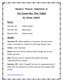 Readers` Theater Adaptation of The Crayon Box That Talked By