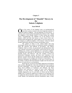 The Development of &ldquo;Mamlūk&rdquo; Slavery in the Sokoto Caliphate