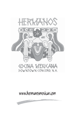 Hermanos Bar Menu