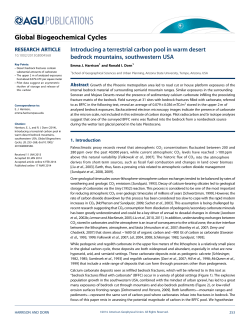 Introducing a terrestrial carbon pool in warm desert bedrock