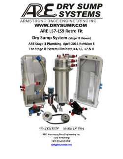 ARE LS7-LS9 Retro Fit - ARE Dry Sump Systems