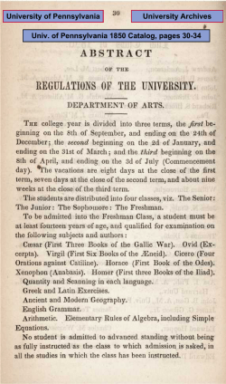 Academic courses and regulations