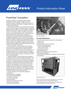 Foamfrax&reg; Insulation