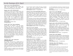 The Bach Tour is still accepting reservations.