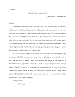 1971.5.18 Robert W. Tayler1 to Levi Sutliff Youngstown, 19