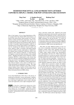 modified perceptual linear prediction liftered cepstrum