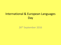International Language Day - SSI