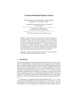 A Fusion-Embedded Skeleton Library