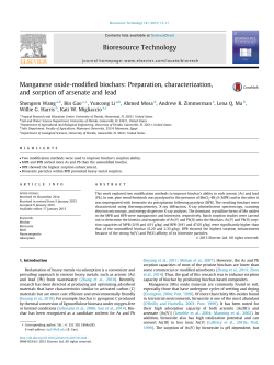 Manganese oxide-modified biochars