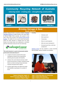 April - Community Recycling Network Australia
